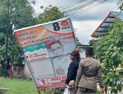 Bawaslu Kapuas Hulu Tertibkan Alat Peraga