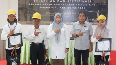 144 Tenaga Konstruksi Di Penajam Ikuti Pelatihan dan Sertifikasi