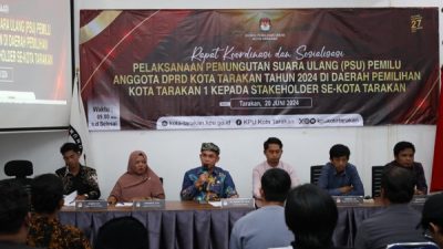 Pemkot dan KPU Tarakan Rakor PSU Anggota Legislatif