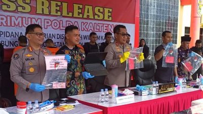 Polda Kalteng Tangkap 3 Pelaku Spesialis Pembobol Sekolah