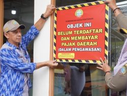 Menunggak Pajak, 5 Tempat Usaha di Pontianak Diberi Label Merah