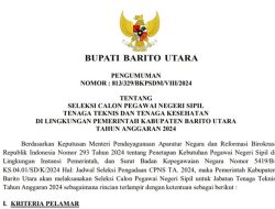 Pemkab Barito Utara Buka 1.912 CPNS Tahun 2024