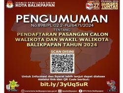 KPU Balikpapan: Pendaftaran Paslon Cawalkot 27-29 Agustus 2024