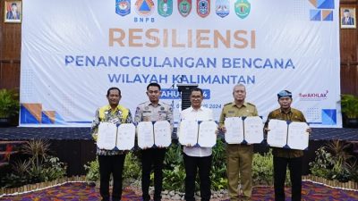 Zainal Paliwang Teken MoU Penanggulangan Bencana Wilayah Kalimantan