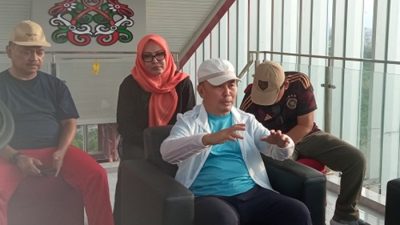 Sugiarto Sabran Tinjau Pembangunan Bundaran Besar RTH Palangkaraya