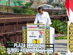 Jokowi Resmikan RTH Sumbu Kebangsaan di Plaza Seremoni IKN