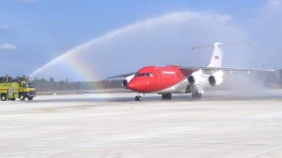 Presiden Jokowi Lakukan Pendaran Perdana di Bandara Nusantara
