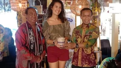 Anyaman Rotan Kaltim Menarik Wisman di Festival Bebaya 2024