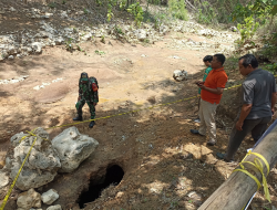 Air Sungai Kalisat Menghilang, Temuan Lubang Besar Gegerkan Warga