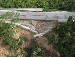 Infrastruktur IKN Rusak, Jalan Terbelah Akibat Longsor