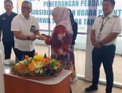 Peresmian Penerbangan Subsidi di Bandara A.P.T. Pranoto