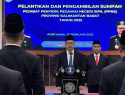 9 PPNS Baru Dilantik untuk Perkuat Penegakan Hukum