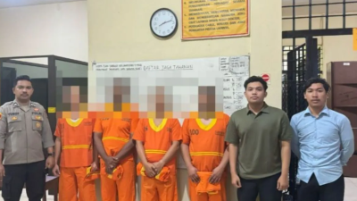 Empat Terduga Pelaku Perampasan Diamankan di Polda Kaltim