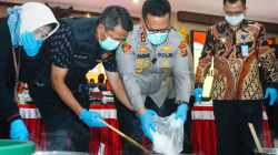 Istimewa - Polda Kaltim sita 98.108 kilogram sabu dan 2,8 kilogram ganja