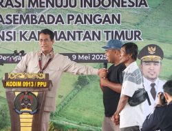 Mentan Kunjungi PPU, Dorong Swasembada Pangan Kaltim dalam 90 Hari