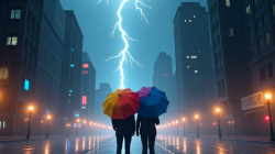 Ilustrasi - Hujan disertai petir