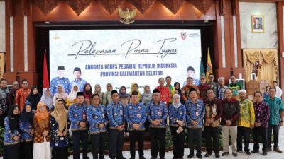 Harukan dan Penuh Syukur, 44 ASN Pemprov Kalsel Dilepas Purna Tugas