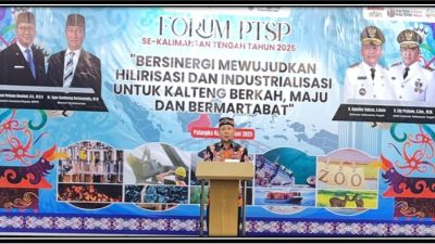 Kepala DPMPTSP Prov. Kalteng Paparkan Rencana Strategis Hilirisasi pada Forum PTSP Se Kalteng Tahun 2025