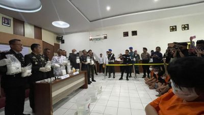 Istimewa - Sabu 11,5 Kilogram Dimusnahkan Dihadapan 10 Tersangka