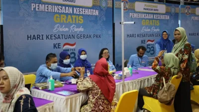 Pemeriksaan Kesehatan Gratis Warnai HUT ke-45 Dekranas di Balikpapan