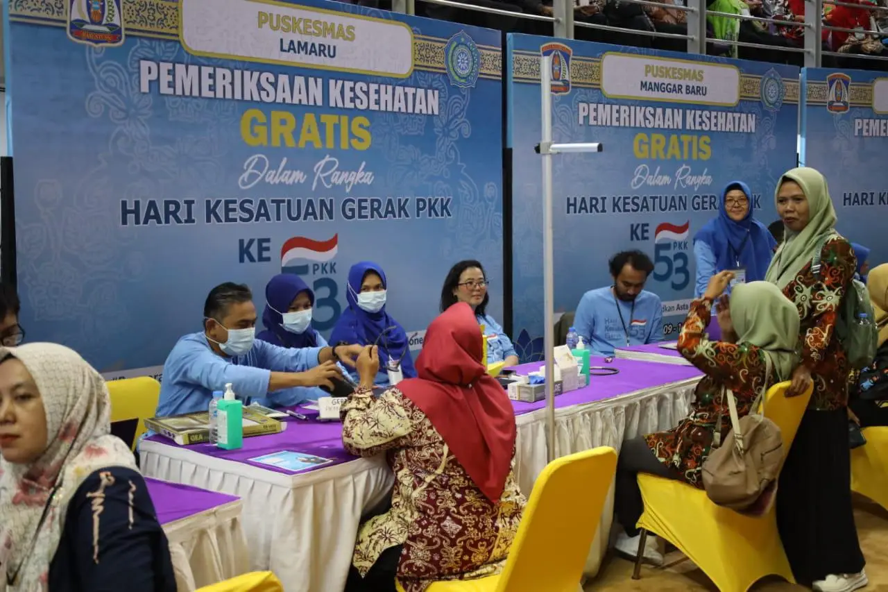 Pemeriksaan Kesehatan Gratis Warnai HUT ke-45 Dekranas di Balikpapan