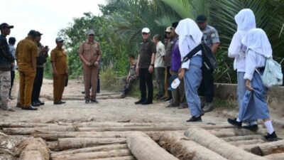 Perbaikan Jalan Rusak Desa Mas Bangun Kayong Utara Via Swakelola, Biaya Rp200 Jutaan