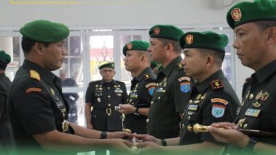 Tujuh Jabatan Strategis Korem 121/Abw Berganti