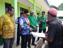 Tinjau Pembangunan SMAN 1 Sebatik Tengah, Wagub Kaltara Ingkong Ala Motivasi Anak TKI