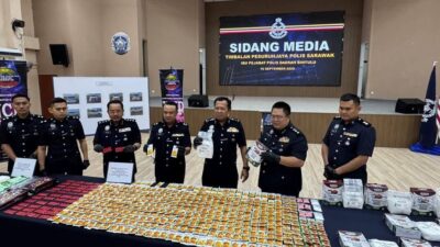 Berhasil Bongkar Jaringan Narkoba, Polisi Sarawak Sita Sabu dan Ekstasi Senilai Hampir Rp2 Miliar