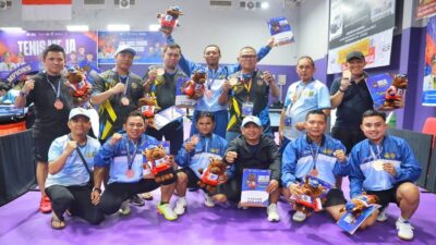 Tim Tenis Meja Kalteng Raih Dua Perunggu di PORNAS Korpri XVII Palembang 2025