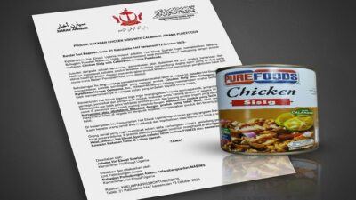Kementerian Agama Brunei Ragukan Kehalalan Produk ‘Chicken Sisig with Calamansi’ Merek Purefoods