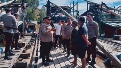 11 Rakit PETI Aktif di Sungai Kapuas Ditemuka Polisi Sekadau, Imbauan Tegas Diberikan