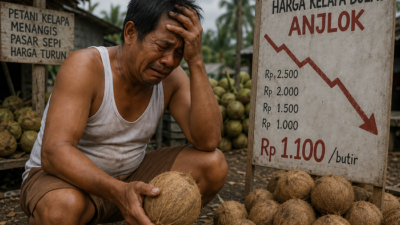 Petani Kelapa Kubu Raya Kalbar Keluhkan Harga Jual Anjlok