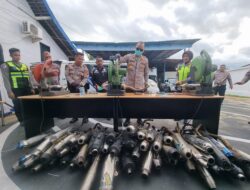 HASIL Razia Satlantas Polres Ketapang Musnahkan 829 Knalpot Brong