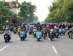 Touring Bersama Komunitas Vespa, Wagub Krisantus Apresiasi Semangat Solidaritas dan Setia Kawan