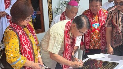 Franciscus Sibarani Akhiri Penantian Panjang Umat Stasi Bawat Keuskupan Agung Pontianak, Gereja Baru Akhirnya Berdiri