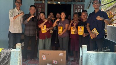Bantu Starlink, Sibarani : Desa Tanjung Beringin Kubu Raya Tak Lagi Blank Spot