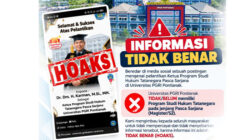 UPGRI Pontianak Bantah Keberadaan Prodi Hukum Tata Negara dan Pelantikan Pejabat Baru