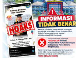 UPGRI Pontianak Bantah Keberadaan Prodi Hukum Tata Negara dan Pelantikan Pejabat Baru